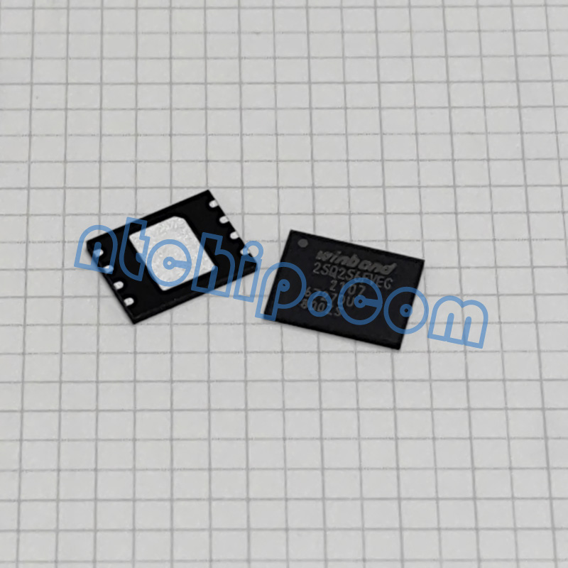 Winbond W25Q256FVEIG Flash memory Actual pictures of front and back